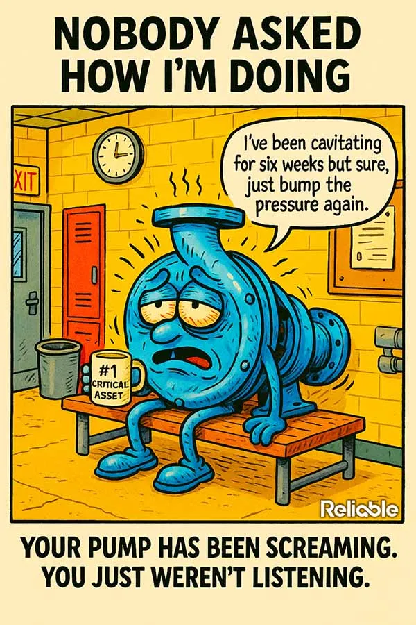 Pump cavitation is a symptom