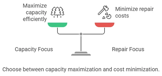 Reliable capacity and cost minimization