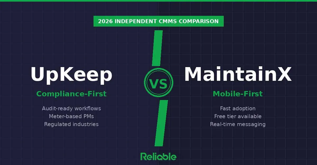 UpKeep vs MaintainX CMMS