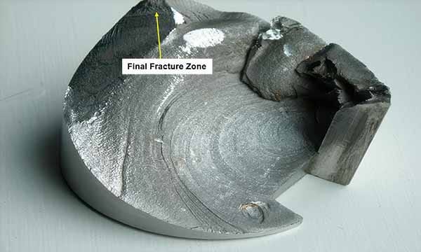 Fatigue that started in Sharp Corner of Keyway