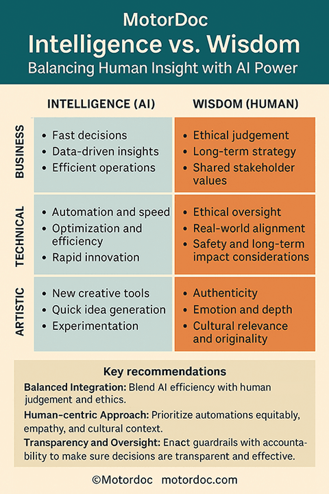 Understanding of AI and Human Wisdom