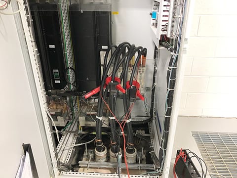 Inspection and Electrical Signature Analysis of 460V drive and 600 hp motor