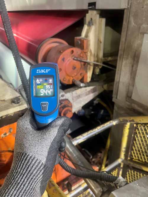 Temperature gun reading