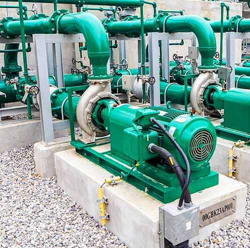 Figure 3: Centrifugal pump with a fully flooded suction.