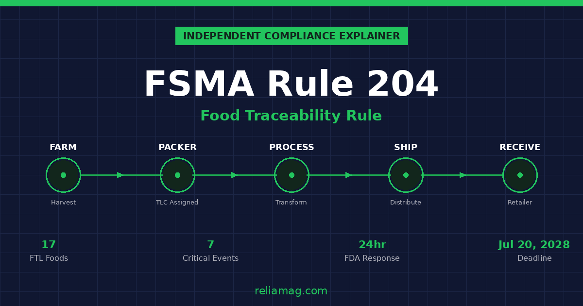 FSMA Rule 204 Compliance Guide