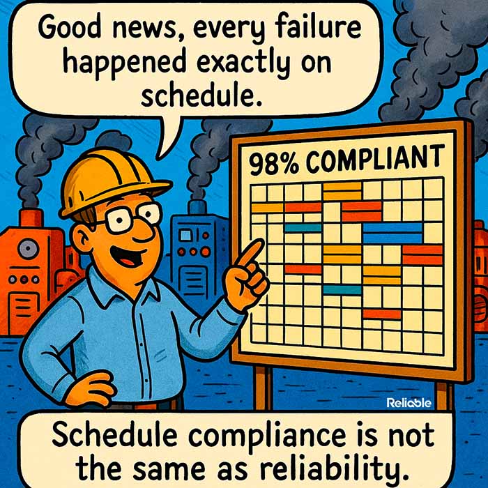 schedule compliance vs equipment reliability