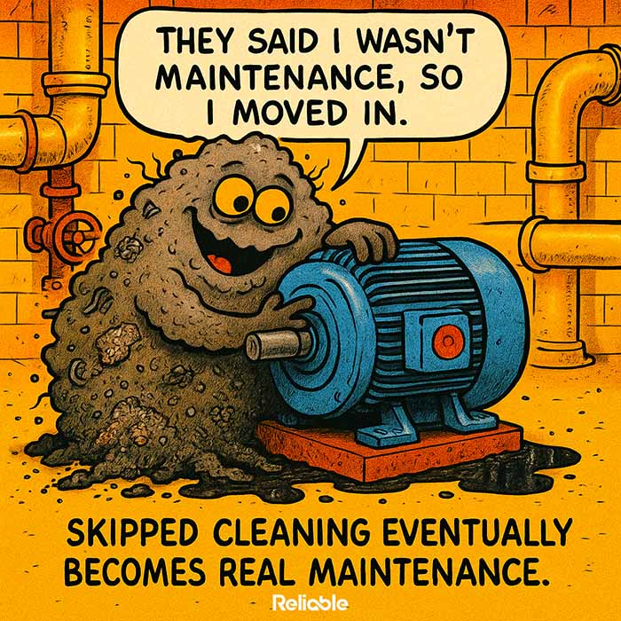 how to prevent equipment contamination buildup