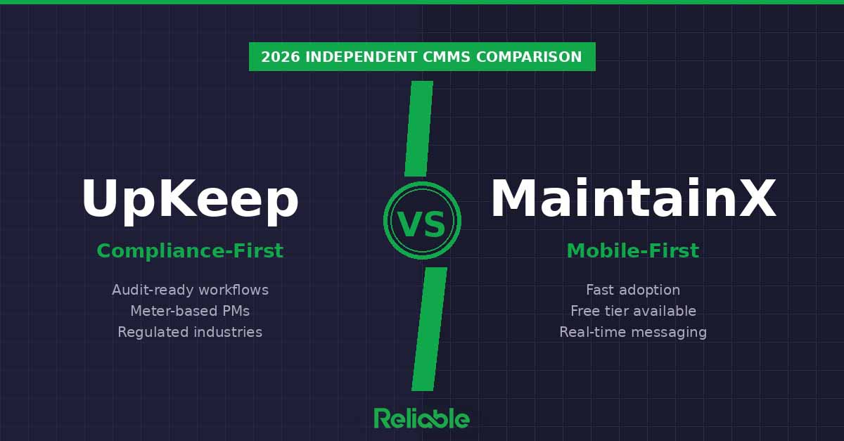 UpKeep vs MaintainX CMMS